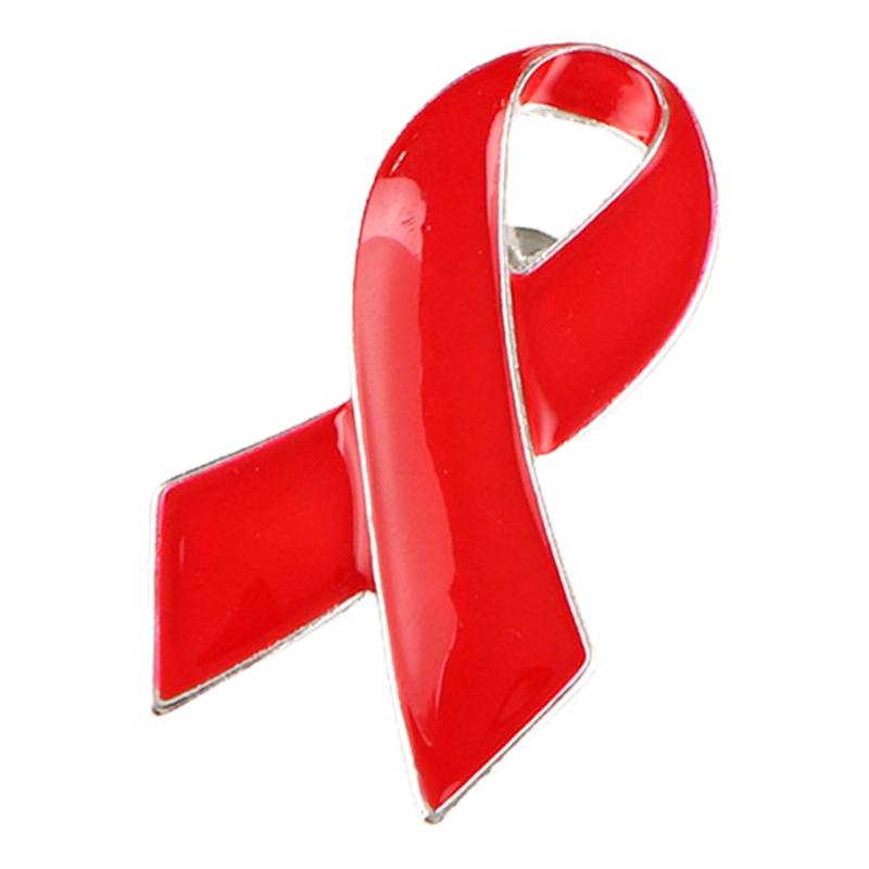 Bộ Ghim Cài Khăn Choàng / Ung Thư Ngực Bằng Hợp Kim Phối Ruy Băng Đỏ