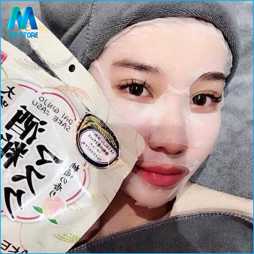 Mặt nạ Sake Kasu Face Mask Nhật Bản (túi 33 miếng)