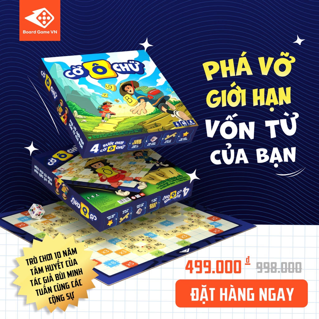 Trò chơi Cờ Ô Chữ - Phá vỡ giới hạn vốn từ của bạn - Board Game VN