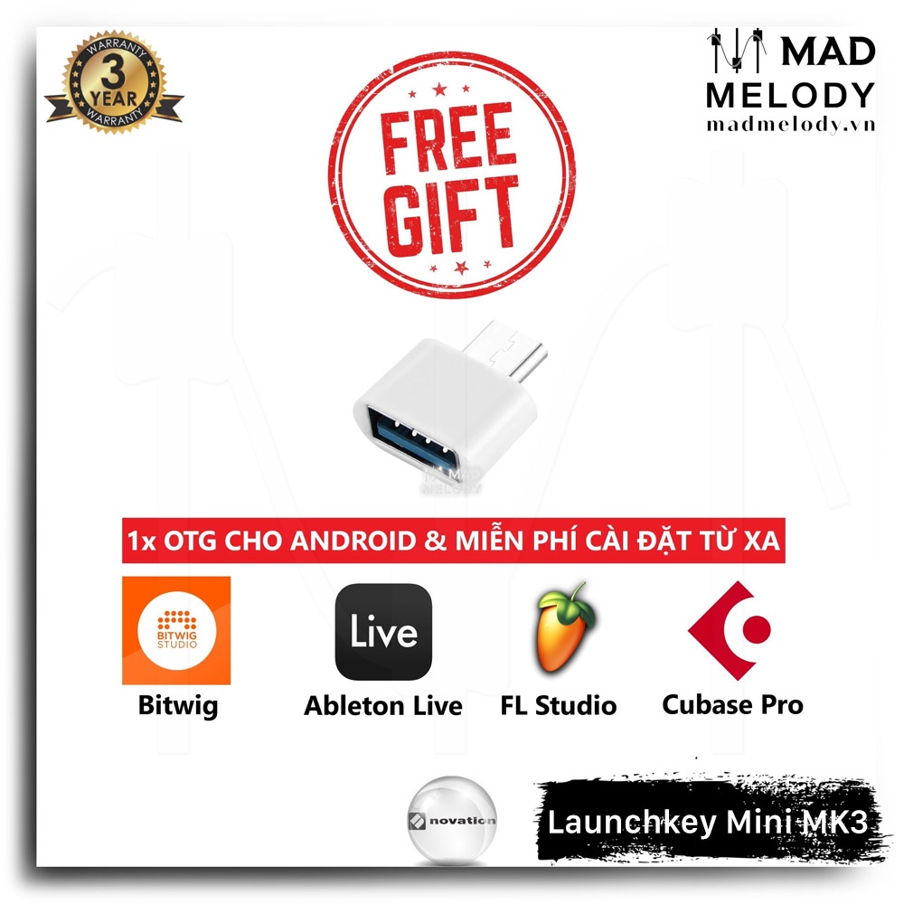 Novation Launchkey Mini MK3 MIDI Keyboard