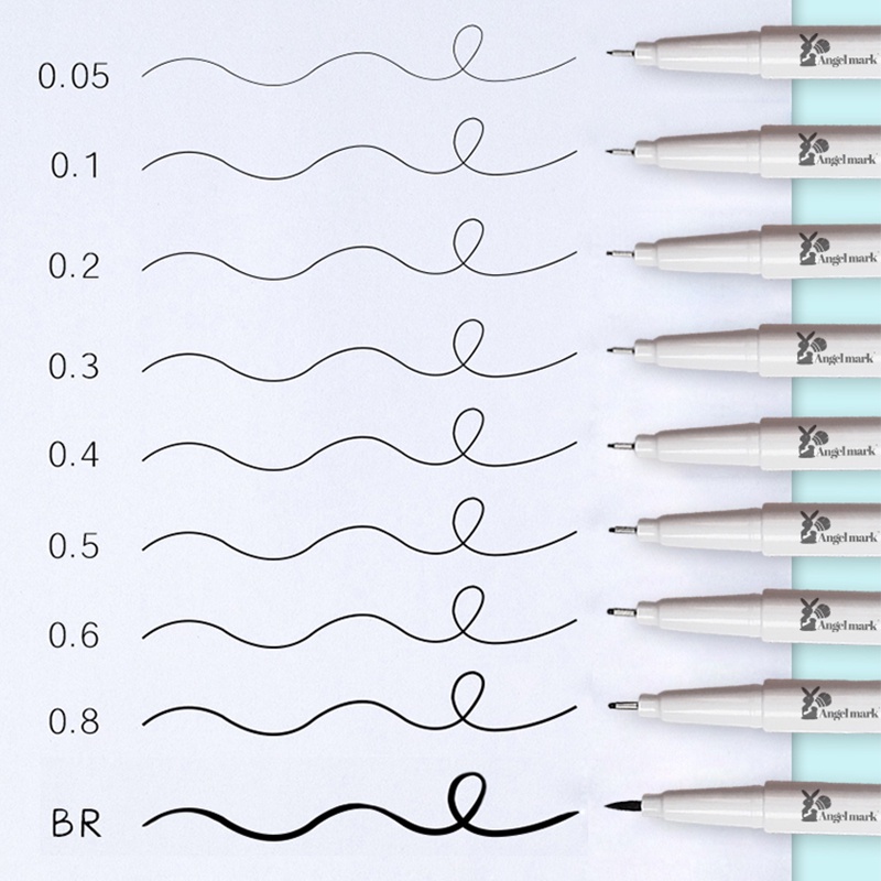 Bút kim Angel Mark đánh dấu vẽ móc phác tạp chí nghệ thuật chuyên nghiệp cho học sinh