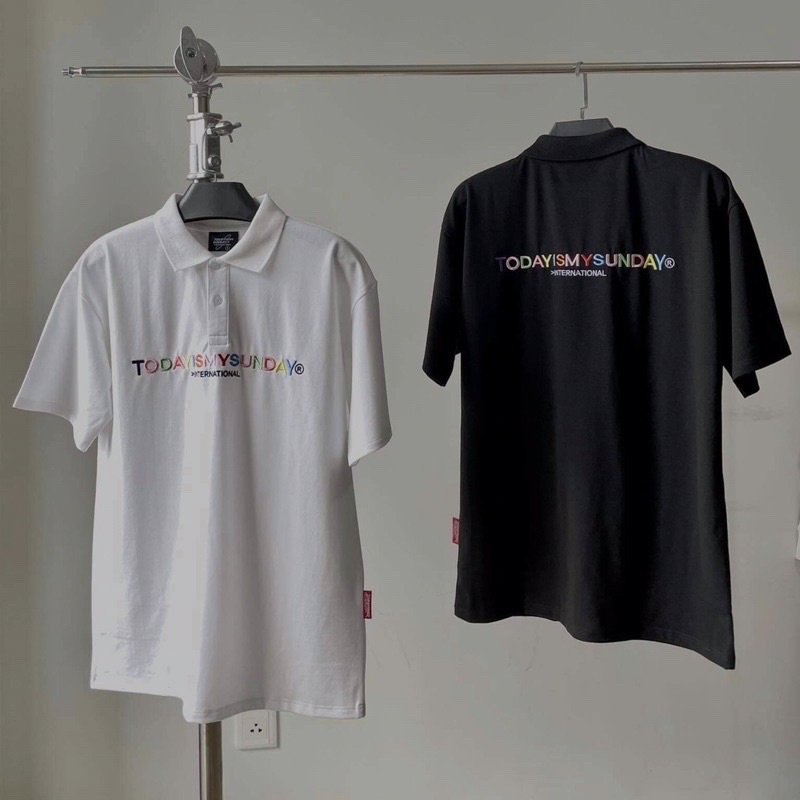 [𝐅𝐑𝐄𝐄𝐒𝐇𝐈𝐏] ÁO POLO TODAYISMYSUNDAY CHỮ NHIỀU MÀU | BigBuy360 - bigbuy360.vn