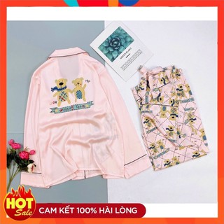 [Freeship - Hàng Cao Cấp] Đồ Ngủ Pijama Lụa Quảng Châu Sang Chảnh