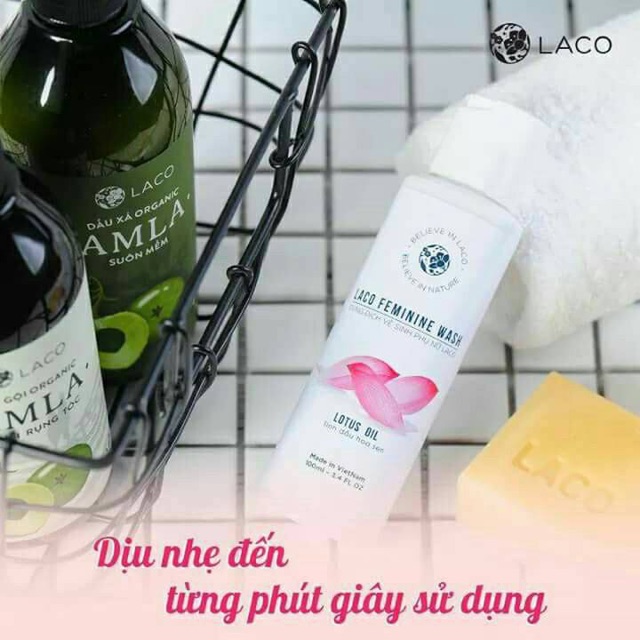 Combo 1 xà bông Laco + 1 Dung dịch VSPN Laco