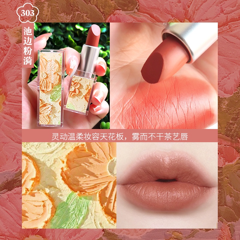 Son Môi 4 Màu Nhung Lì Tùy Chọn Chống Thấm Nước Lâu Trôi
