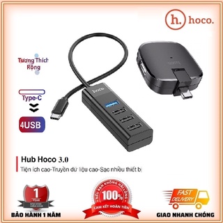 Hub Usb 3.0 đầu Type c ra 4 USB và 3 USB Chính hãng Hoco HB25 và HB11 - Bảo hành 12 tháng