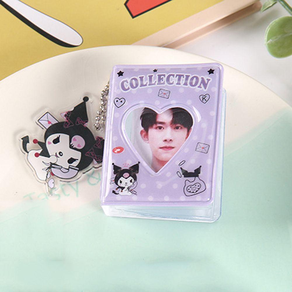 Album Ảnh 16 Ngăn Dạng Rỗng Thanh Lịch Kèm Móc Khóa Hình Trái Tim Tình Yêu