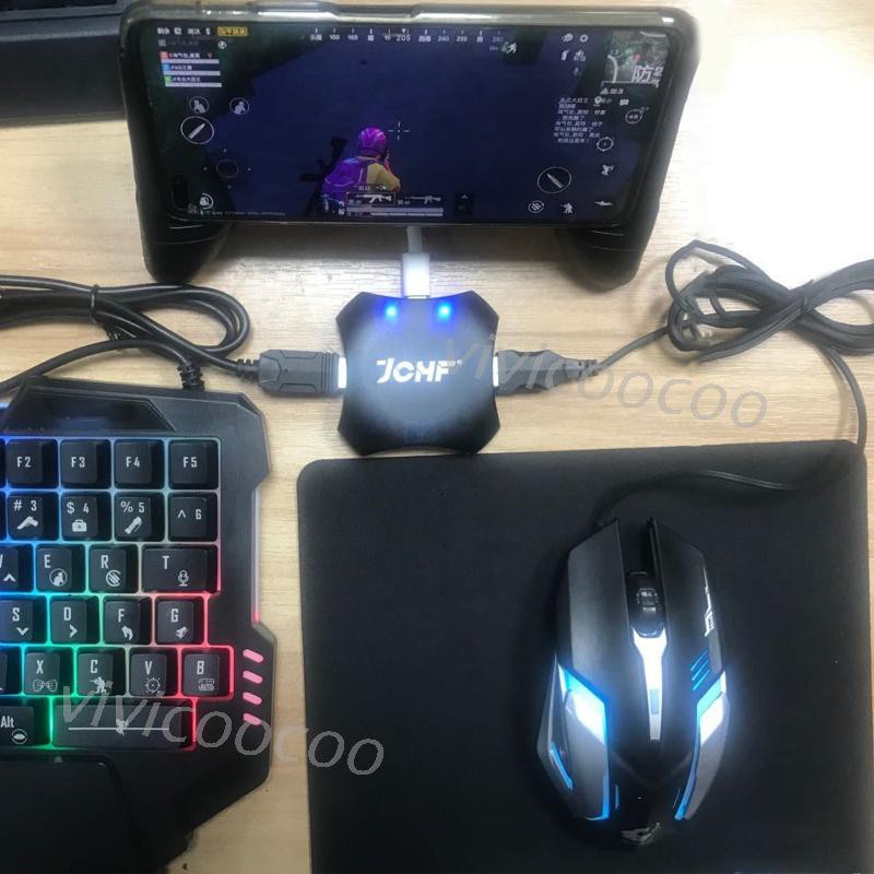 Đầu chuyển đổi bàn phím và chuột từ điện thoại di động/ máy tính bảng sang PC điều khiển chơi game PUBG