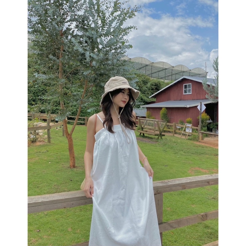 Đầm maxi 2 dây suông