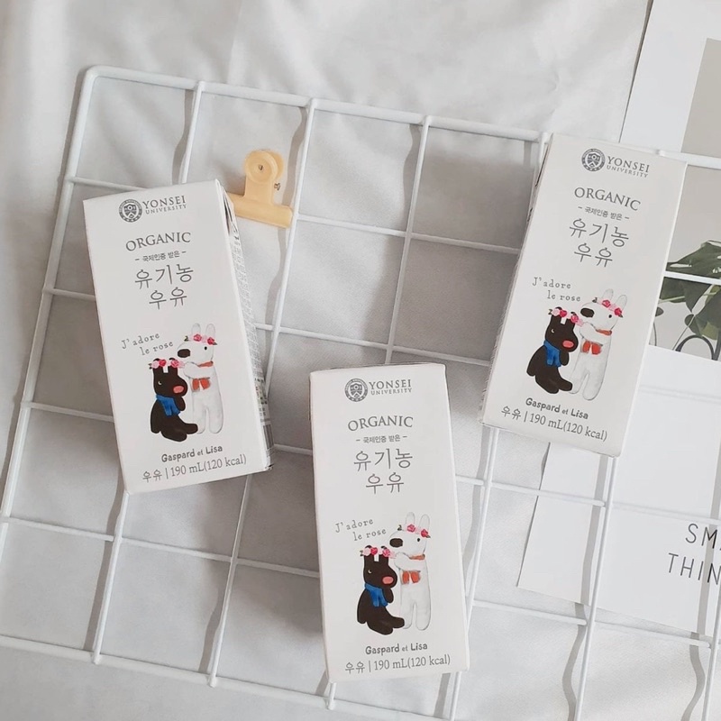 Sữa tươi Yonsei dairy organic hữu cơ Hàn Quốc date 2023 190ml