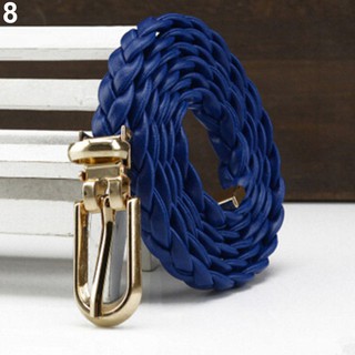 Dây nịt giả da kiểu dây bện độc đáo cá tính cho nữ