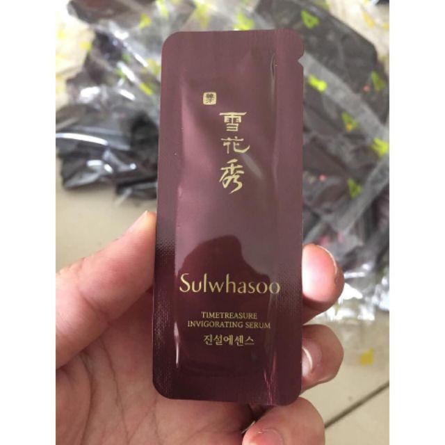 Gói Sample Serum Tinh Chất Chống Lão Hóa Tái Tạo Da Thông Đỏ - Sulwhasoo Timetreasure Renovating Serum