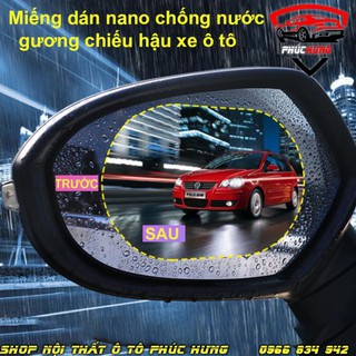 ⚡️Freeship 99k - Toàn quốc⚡️ Miến Dán NaNo Chống Nước Cho Gương Chiếu Hậu Ô Tô