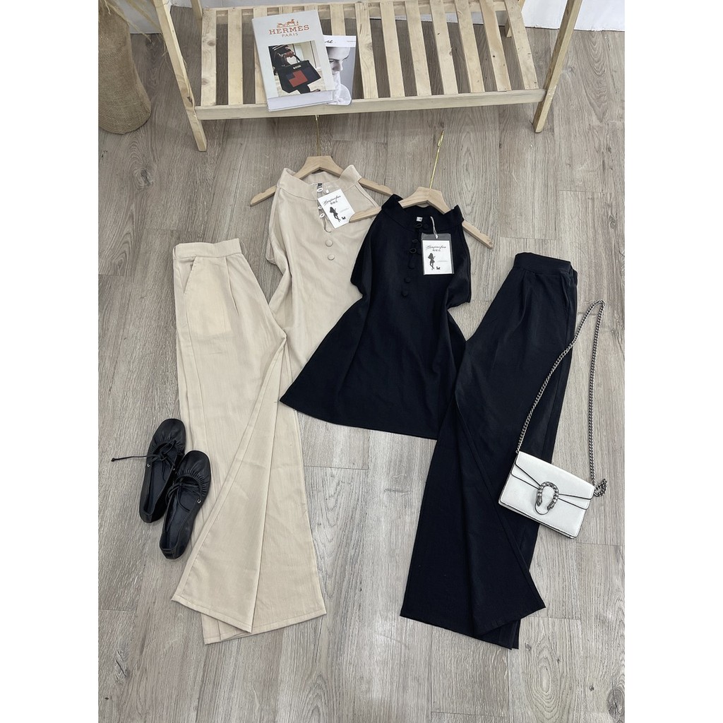 Set Cổ Yếm Mix Quần Suông Thụng | BigBuy360 - bigbuy360.vn