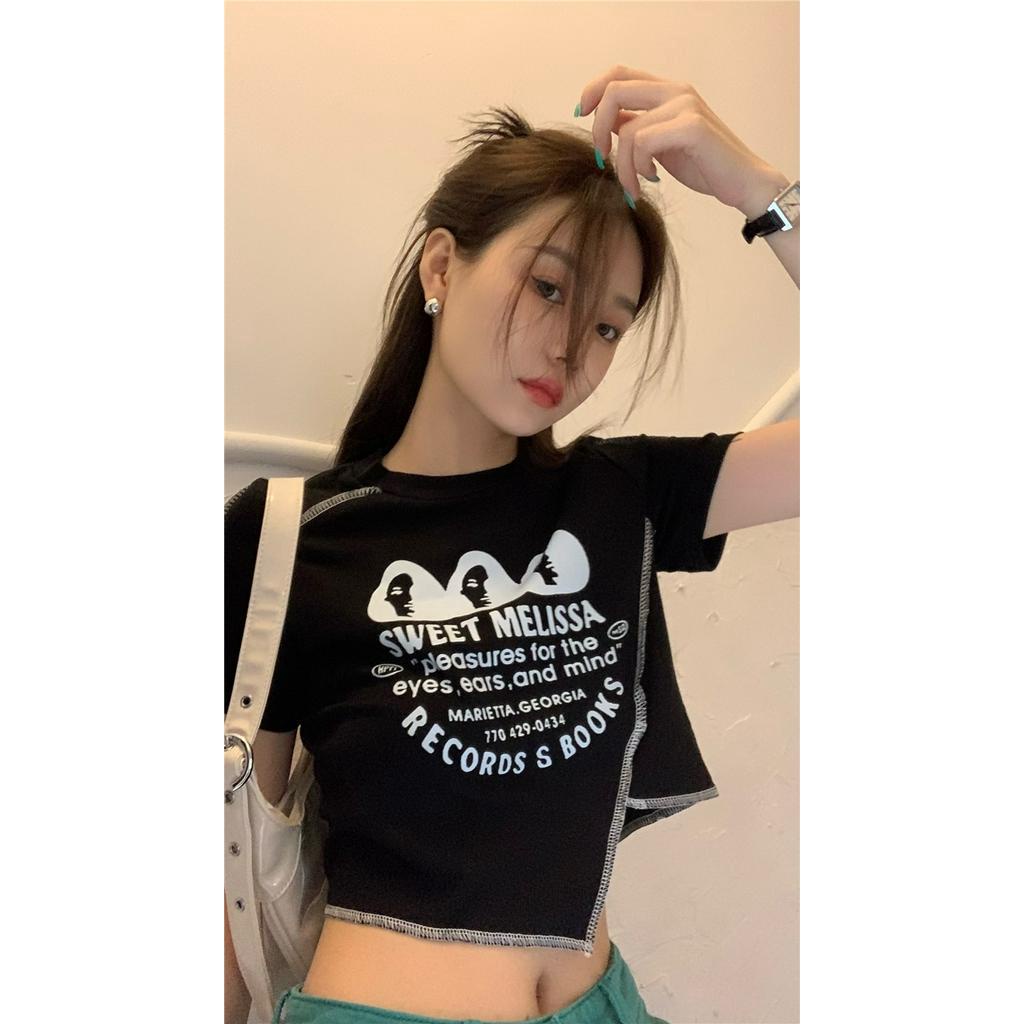 Áo Thun Cộc Tay Thêu Họa Tiết Mùa Hè 62566