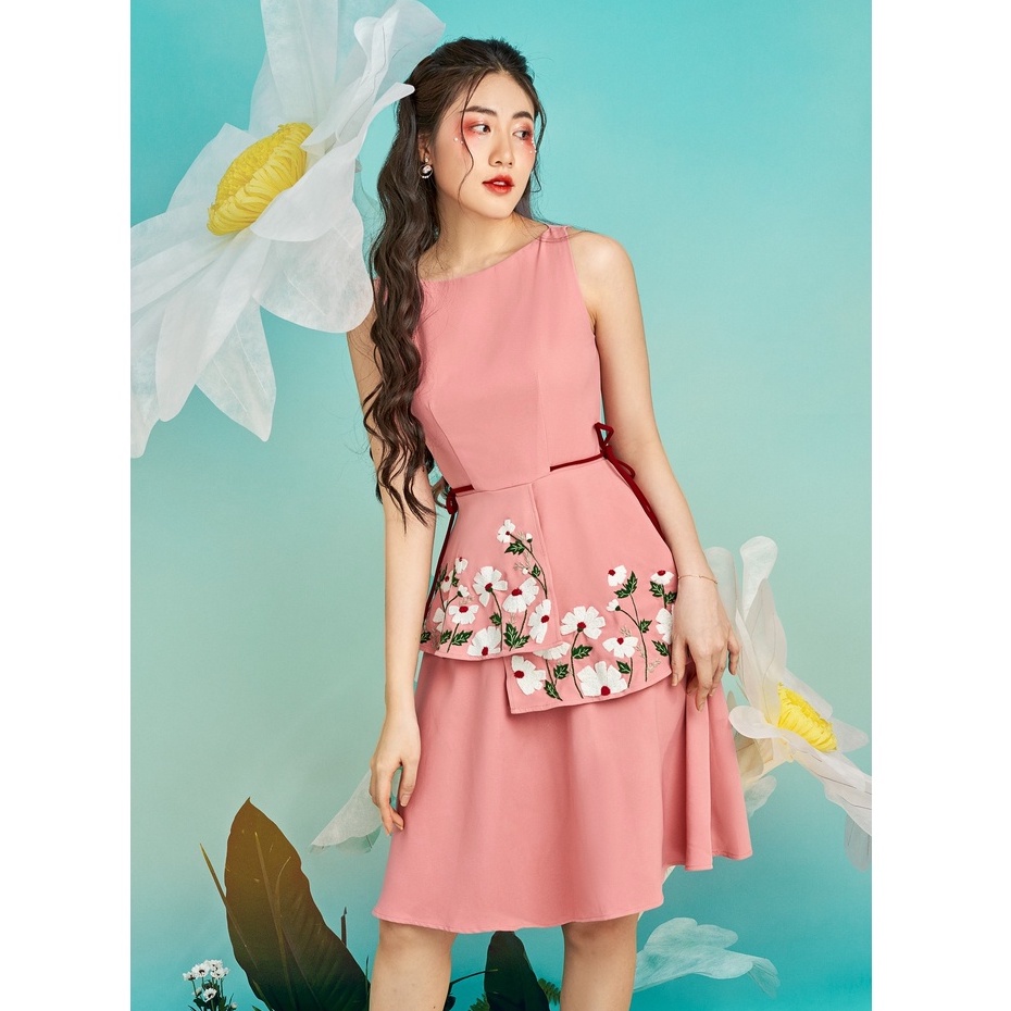 OLV - Đầm Pink Blooming Floral Embro