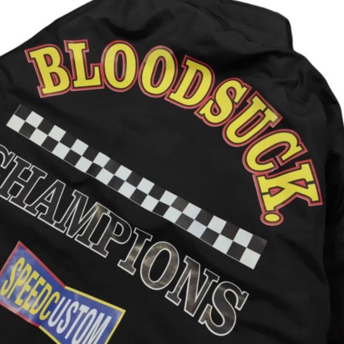Varsity NASCAR BLOODSUCK Áo Khoác Nam Đua Xe Đua Chính Hãng NASCAR BOMBER Tin Nhắn Trực Tiếp