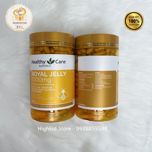 Sữa Ong Chúa Healthy Care Royal Jelly 365 Viên - Mẫu mới