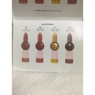 1 Set Dùng Thử Son SEPHORA COLLECTION LIPSTORIES Lipstick