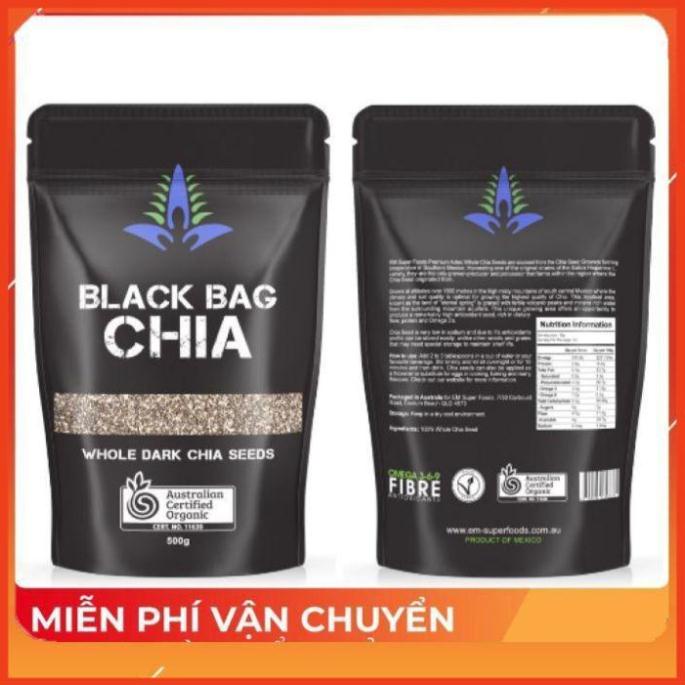 Hạt chia úc Black Bag [FREE SHIP - CHÍNH HÃNG] mẫu mới nhất 500g,