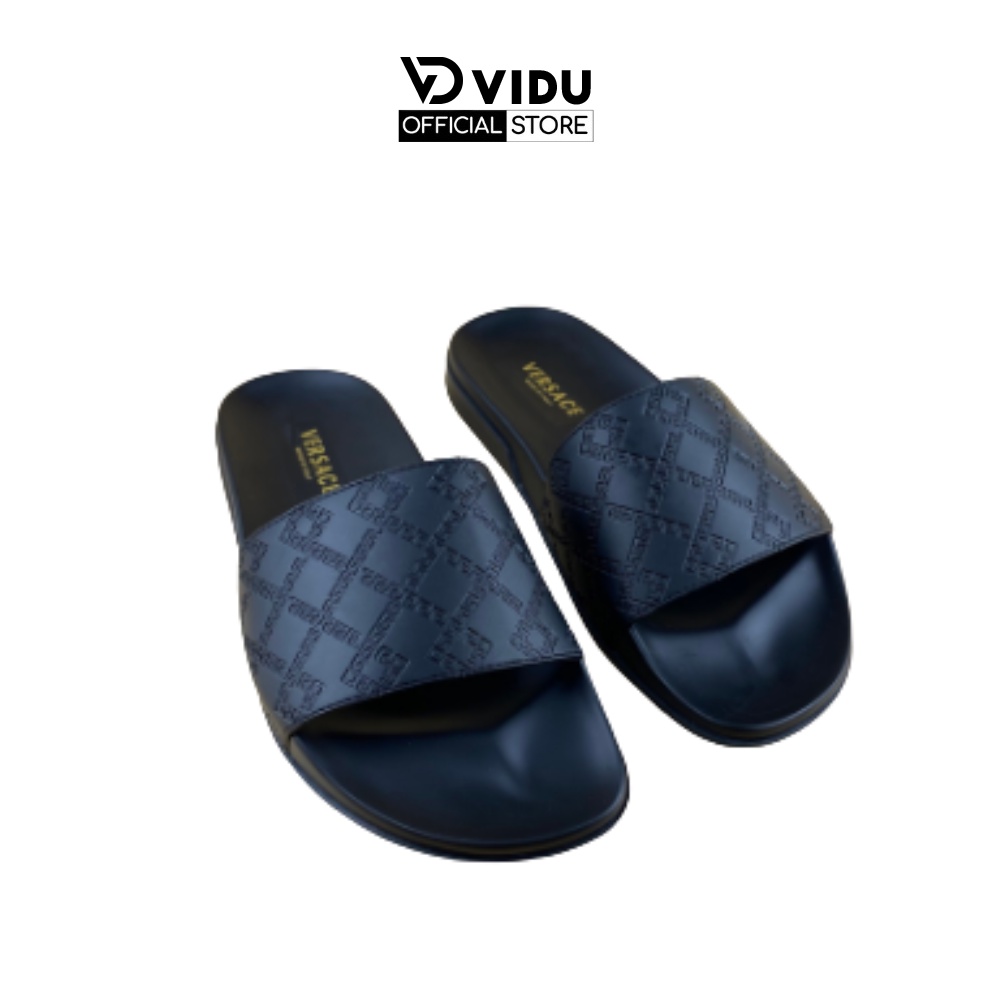 Dép nam thời trang VERSACE ViDu 21110 màu đen êm chân, mềm mại