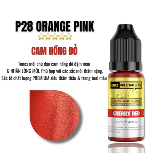 MỰC PHUN XĂM P28 CHERRY RED ( HỒNG ĐỎ CHERRY )