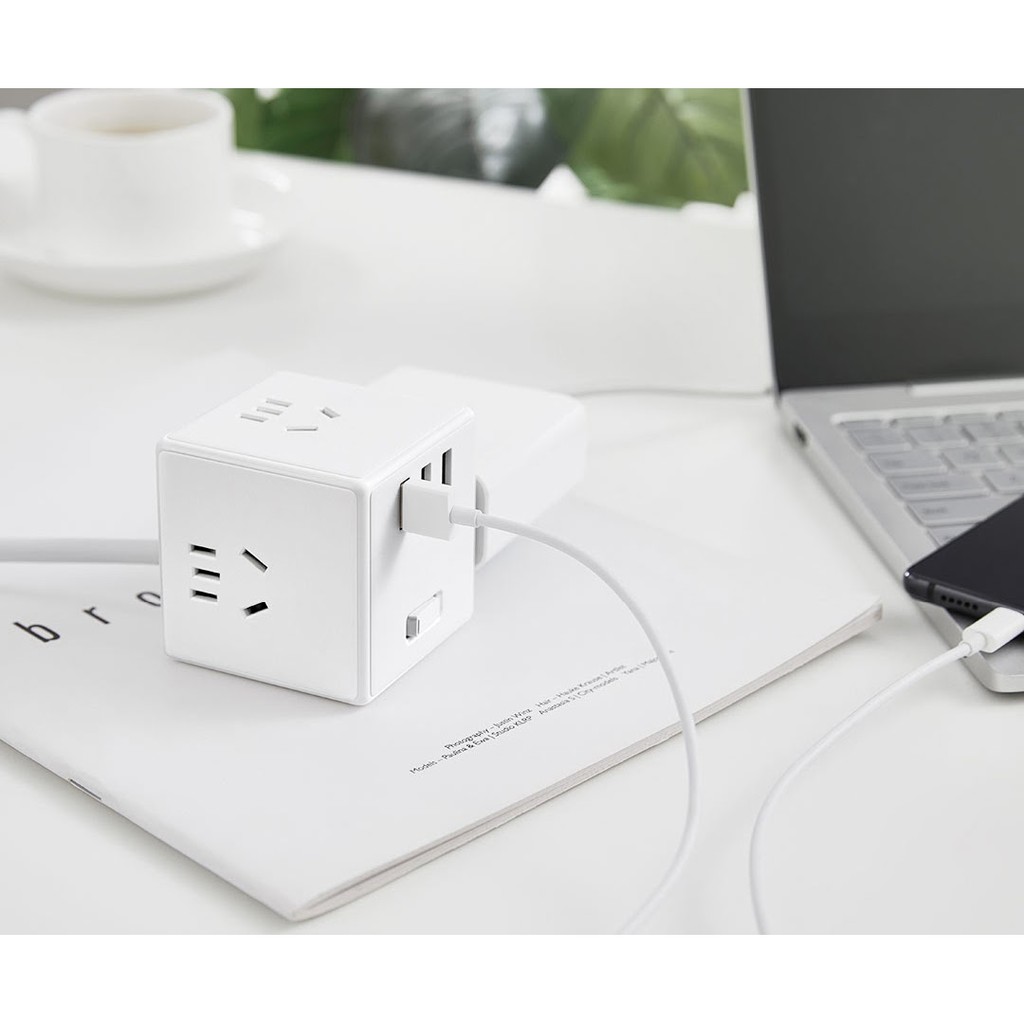 Ổ cắm đa năng XIAOMI Mijia Magic Cube Multifunctional Plug bản có dây và không dây