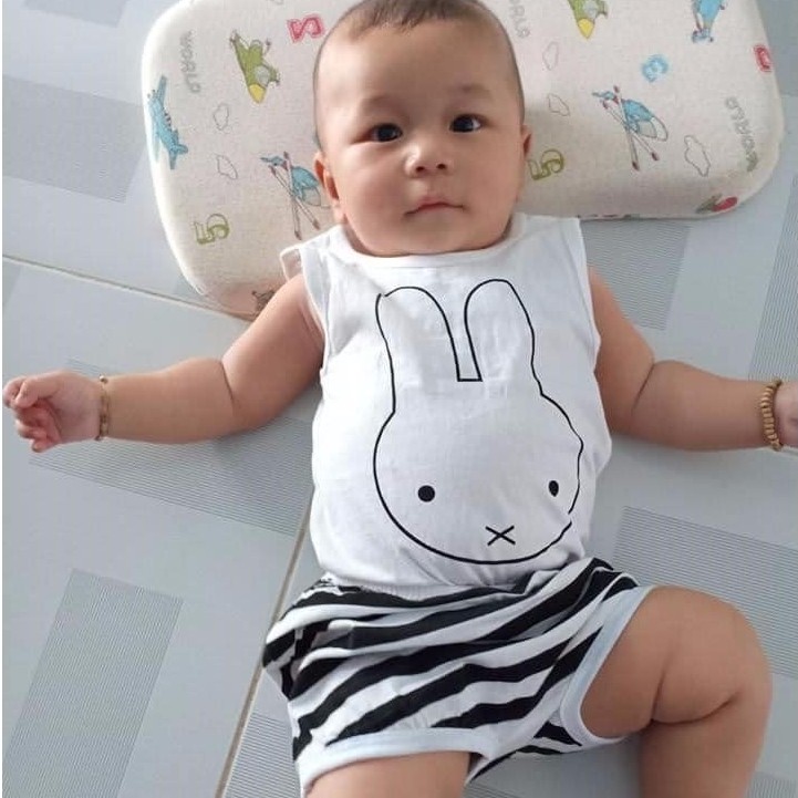 Đồ bộ trẻ em 3-13kg chất liệu 100% cotton | Quần áo trẻ em hình thú cho bé trai bé gái