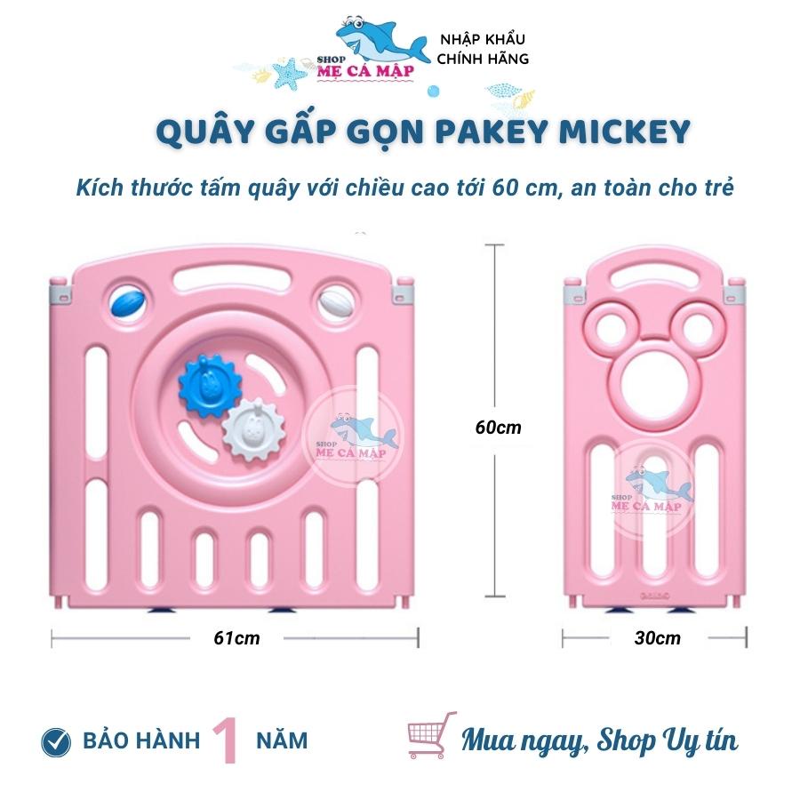 Quây nhựa gấp gọn cho bé Pakey MICKEY, MẪU HOT TREND mới nhất SALE GIÁ CỰC SỐC