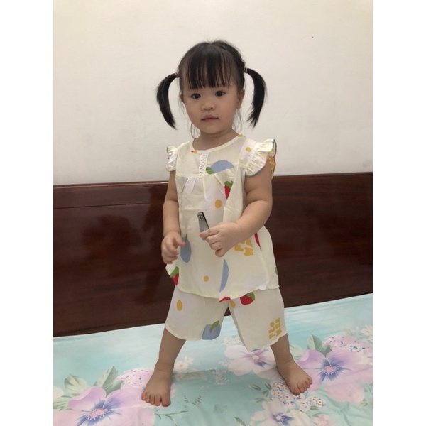 Bộ tole bé gái (vải lanh) từ 4-23kg