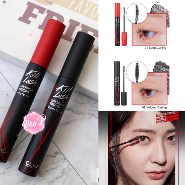 MASCARA LÀM CONG MI, CHỐNG TRÔI CLIO KILL LASH SUPERPROOF MASCARA 7G | BigBuy360 - bigbuy360.vn