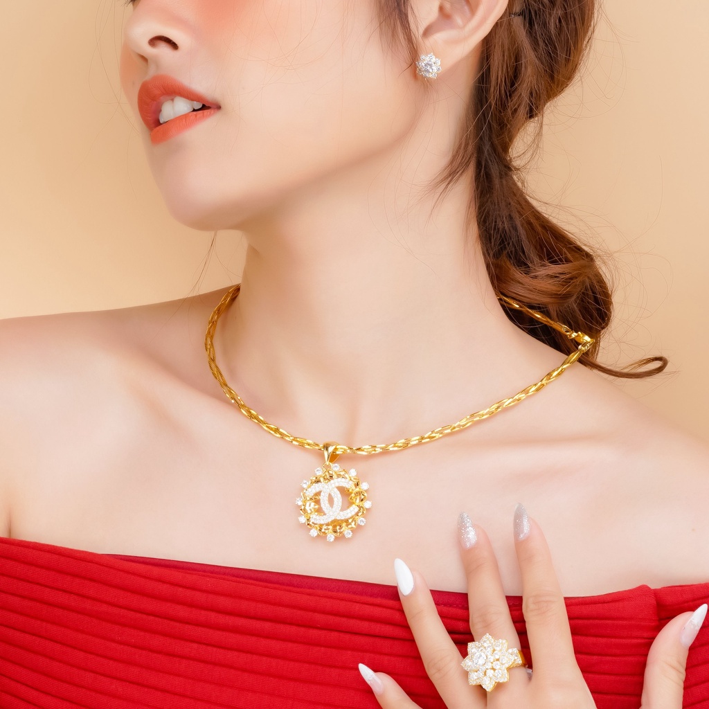 Mặt Dây Chuyền Mạ Vàng 18K - UHA M969149-125