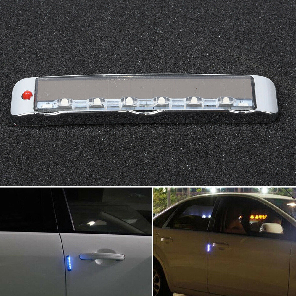 Car Solar Emergency Mini LED Light Bar Car Door Warning LED Side Signal Blinker Strobe Light Bar