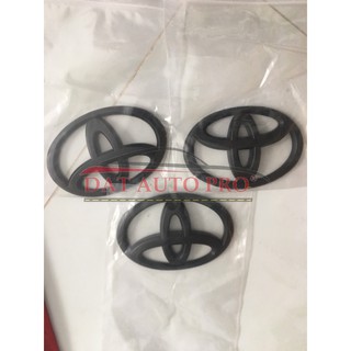 Tem 3d logo toyota dùng cho oto màu đen