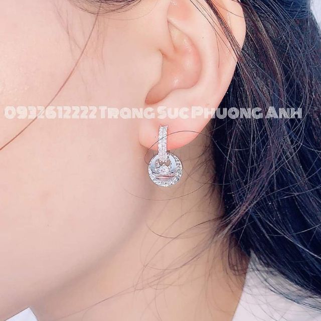 Bông tai bạc ý sang chảnh