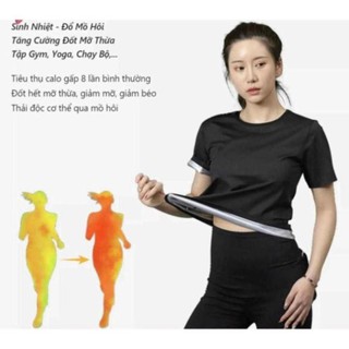 Bộ Quần Áo Thể Thao Giảm Cân BORN UMCOMMONO (Set Áo Phông Ngắn Tay + Quần) Sinh Nhiệt, Đổ Mồ Hôi, Giảm Mỡ Bụng