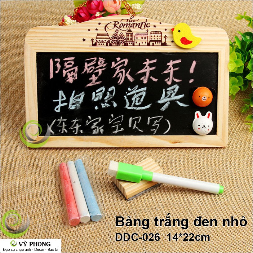 BẢNG ĐEN TRẮNG BẢNG PHẤN VIẾT TÊN SHOP TRANG TRÍ CHỤP ẢNH ĐẠO CỤ CHỤP HÌNH SẢN PHẨM INS DDC-26