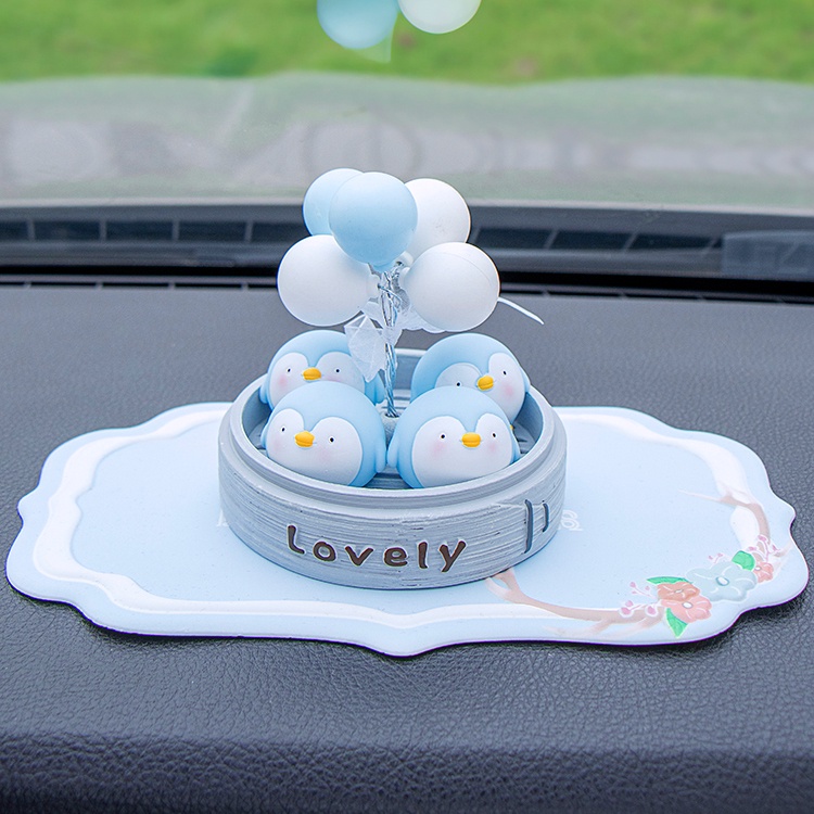 Mô Hình Decoroto Trang Trí Taplo Ô Tô Hình Chim Cánh Cụt Trang Trí Xe Hơi Bàn Làm Việc Bàn Học Phòng Khách Siêu Cute