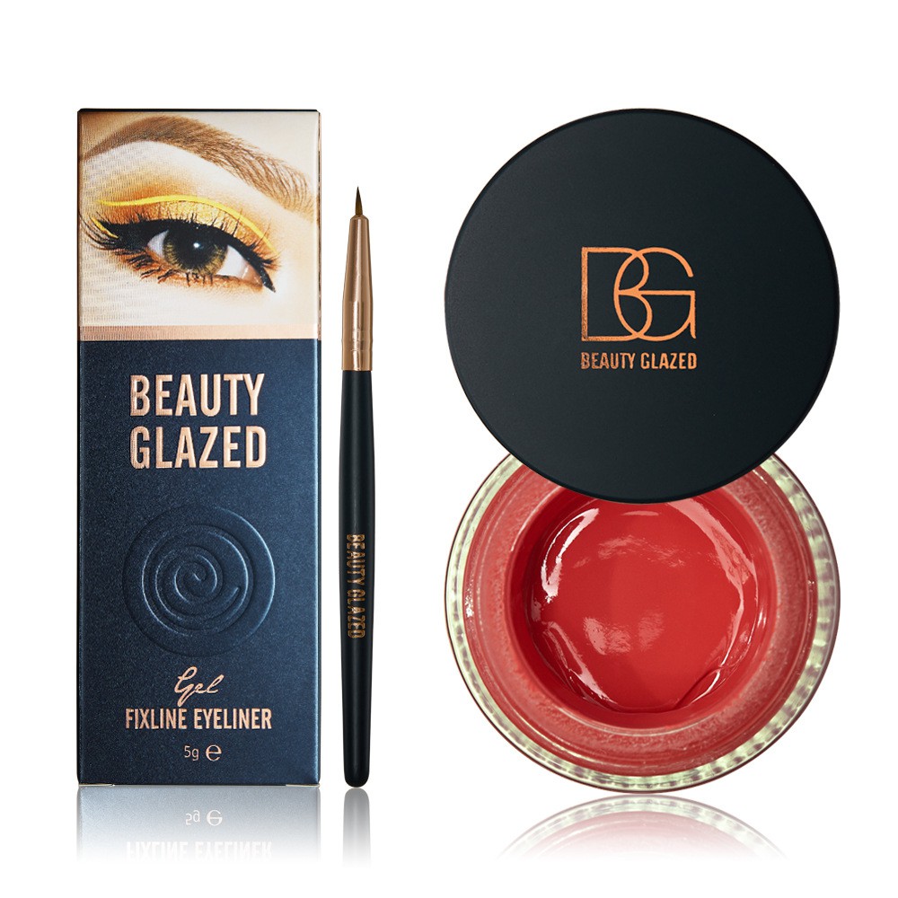 Gel Kẻ mắt và lông mày kèm cọ vẽ tiện lợi thương hiệu BEAUTY GLAZED