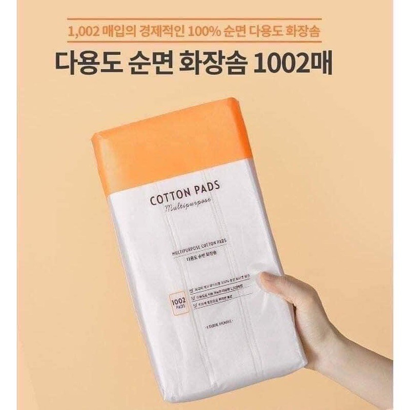 [1002 miếng] Bông tẩy trang Etude House Cotton pads