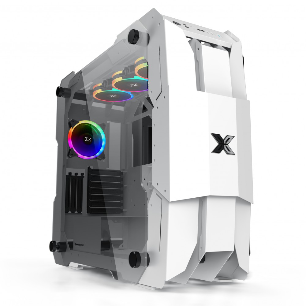 XIGMATEK X7 WHITE  - PREMIUM GAMING E-ATX - To như cái ghế, vỏ case to nhát thế giới