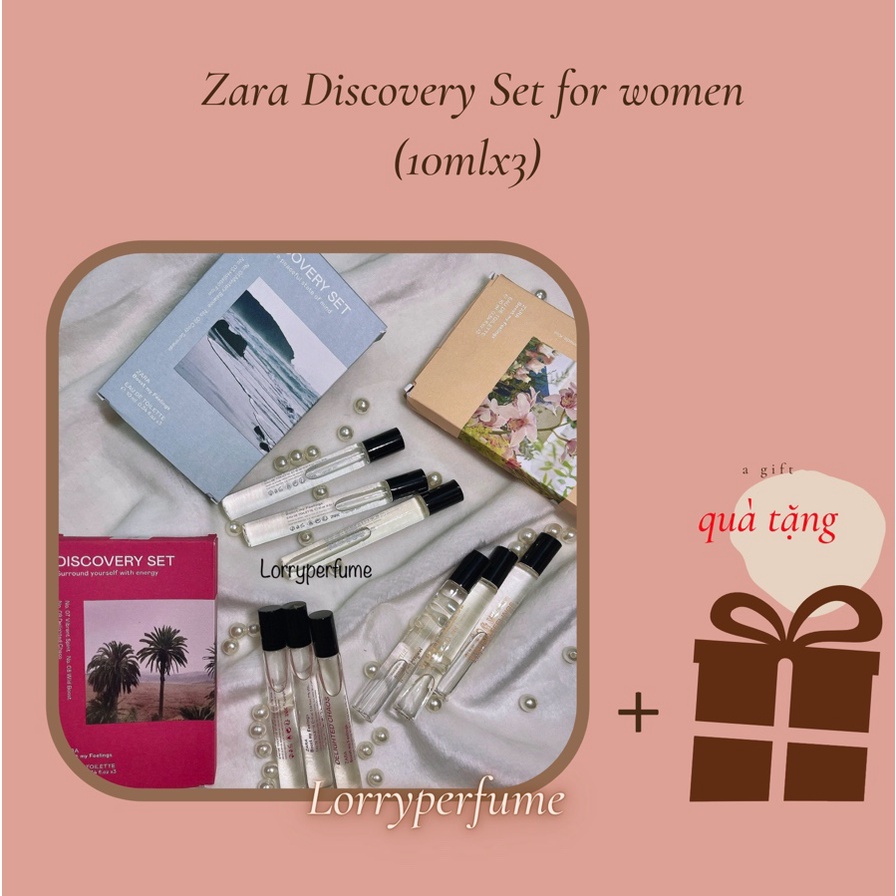 Set Nước Hoa Nữ Zara Discovery EDP 10mlx3