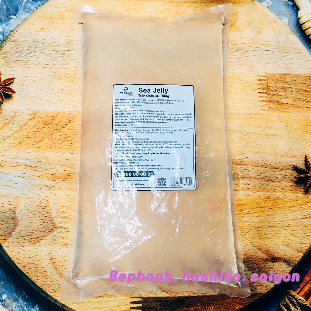 TRÂN CHÂU TRẮNG 3Q SEA JELLY GÓI 2KG
