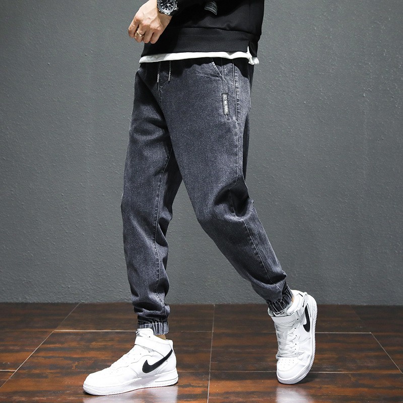 [Mã SKAMSALEP6 giảm 10% tối đa 100K đơn 150K] Quần jean jogger trơn, giản dị phong cách Hàn Quốc | BigBuy360 - bigbuy360.vn