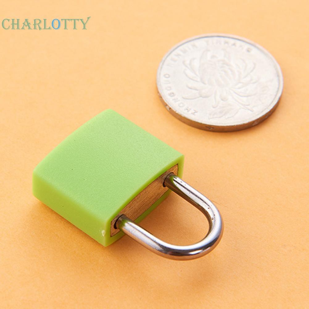 Bộ ổ khóa hành lý mini màu đồng chống nước + 2 chìa khóa
