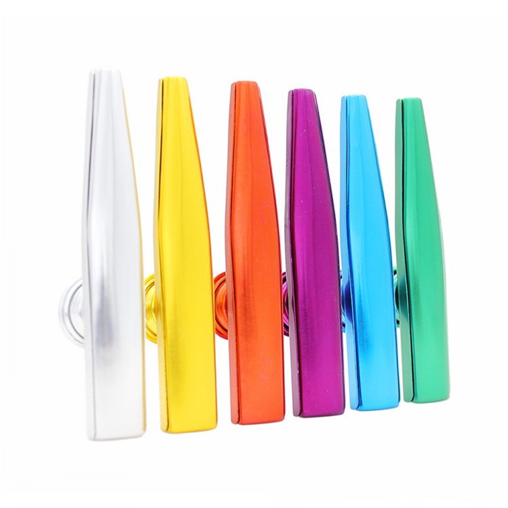 Còi Kazoo bằng kim loại cho bé tập chơi Công cụ âm nhạc Harmonica cho trẻ em Kazu Flute