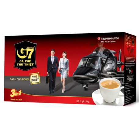 Sản phẩm Cà phê G7 3in1 - Hộp 21 gói 16gr