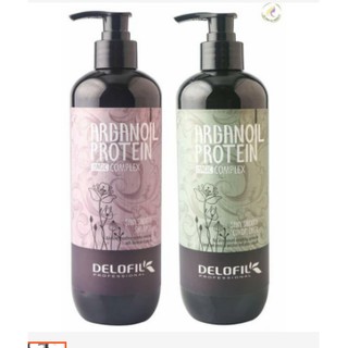Dầu gội xả mềm mượt trị gàu delofil silky smooth công nghệ mới 500ml.