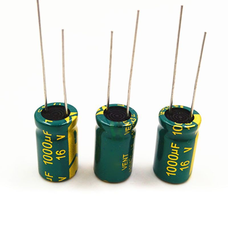 yal 50pcs 16V 1000uF Aluminum Electrolytic Capacitor 20% Tolerance Circuit Board DIY