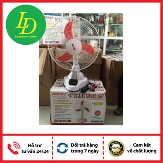 Quạt Tích Điện Mickey Siêu Bền 2 ắc quy